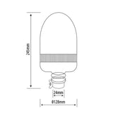 LED Rundumleuchte Orange 40 x 0,2W LEDs mit Flexihalterung