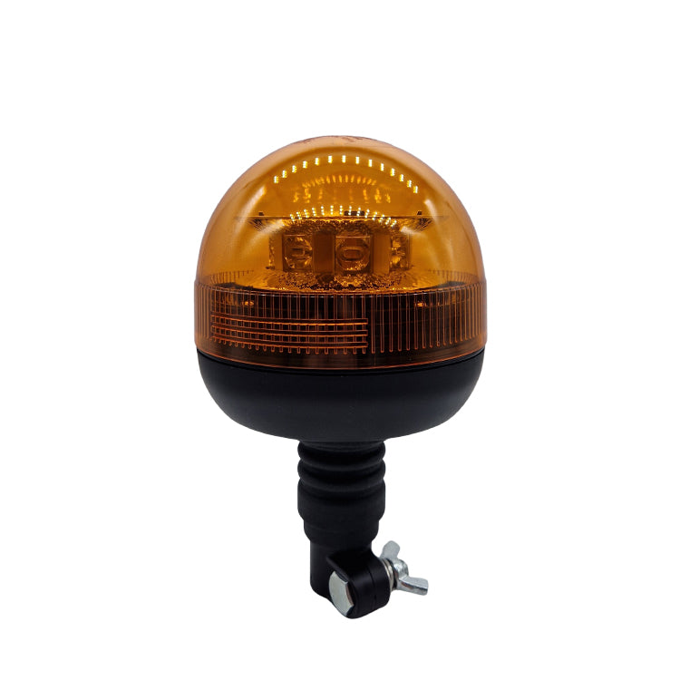 LED rotating beacon orange 8 x 3W LEDs with flexible bracket 