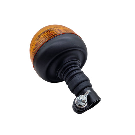 LED rotating beacon orange 8 x 3W LEDs with flexible bracket 