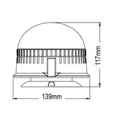 LED rotating beacon orange 60 x 0.5W LEDs with magnet